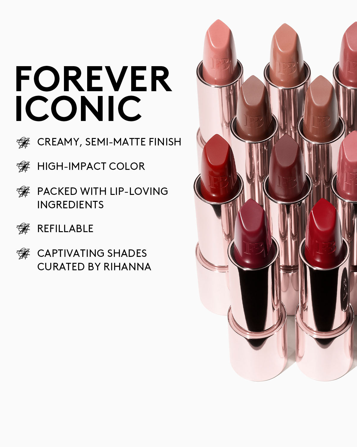 Fenty Icon The Fill Semi-Matte Refillable Lipstick — Danger Danc'r